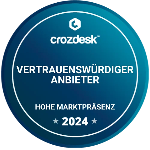 Crozdesk - High Market Presence (Trusted Vendor) 2024 Crozdesk - High Market Presence (Trusted Vendor) 2024