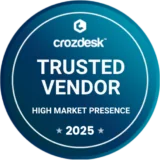 Crozdesk - High Market Presence (Trusted Vendor) 2025 Crozdesk - High Market Presence (Trusted Vendor) 2025
