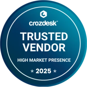 Crozdesk - High Market Presence (Trusted Vendor) 2025 Crozdesk - High Market Presence (Trusted Vendor) 2025