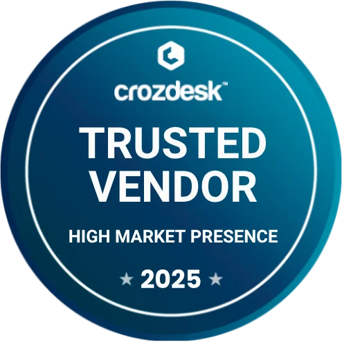 Crozdesk - High Market Presence (Trusted Vendor) 2025 Crozdesk - High Market Presence (Trusted Vendor) 2025