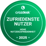 Crozdesk - High User Satisfaction (Happiest Users) 2025