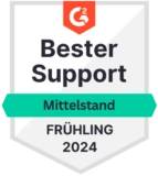 G2 - Best Support Mid-Market - Spring 2024