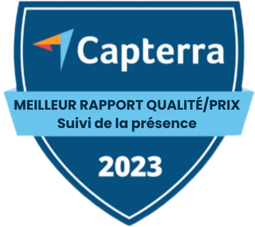 Capterra - Best Value (Attendance Tracking) 2023 Capterra - Best Value (Attendance Tracking) 2023