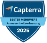 Capterra - Best Value (Attendance Tracking) 2025 Capterra - Best Value (Attendance Tracking) 2025