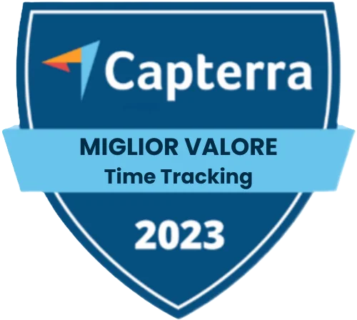 Capterra - Miglior Valore (Time Tracking) 2023 Capterra - Miglior Valore (Time Tracking) 2023