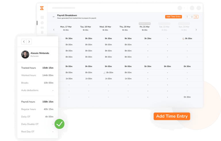 Timesheets for Payroll