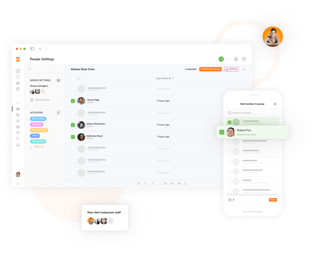 Multiple groups on web
