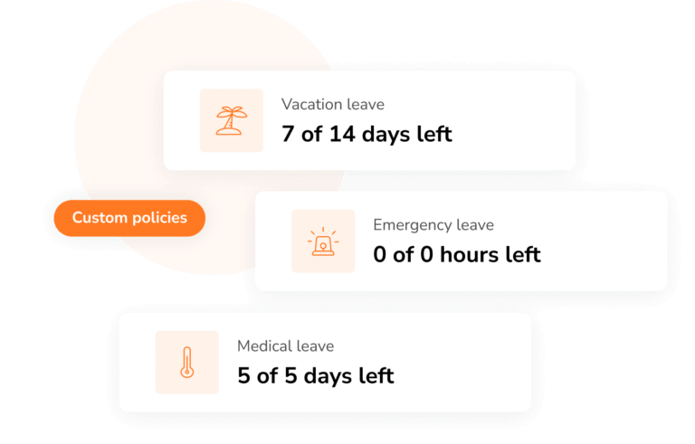 Making custom leave policies