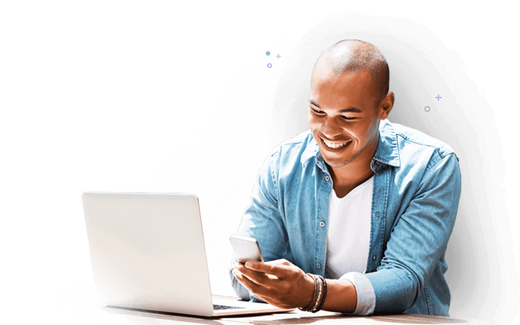 Hero home man using time tracking software