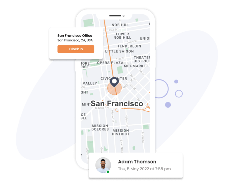 Suivi du temps et présence mobile à San Franscisco