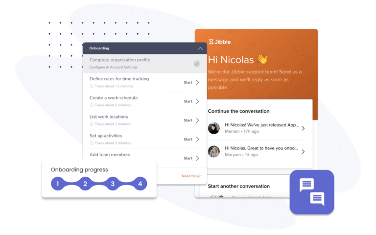 Attendance onboarding steps