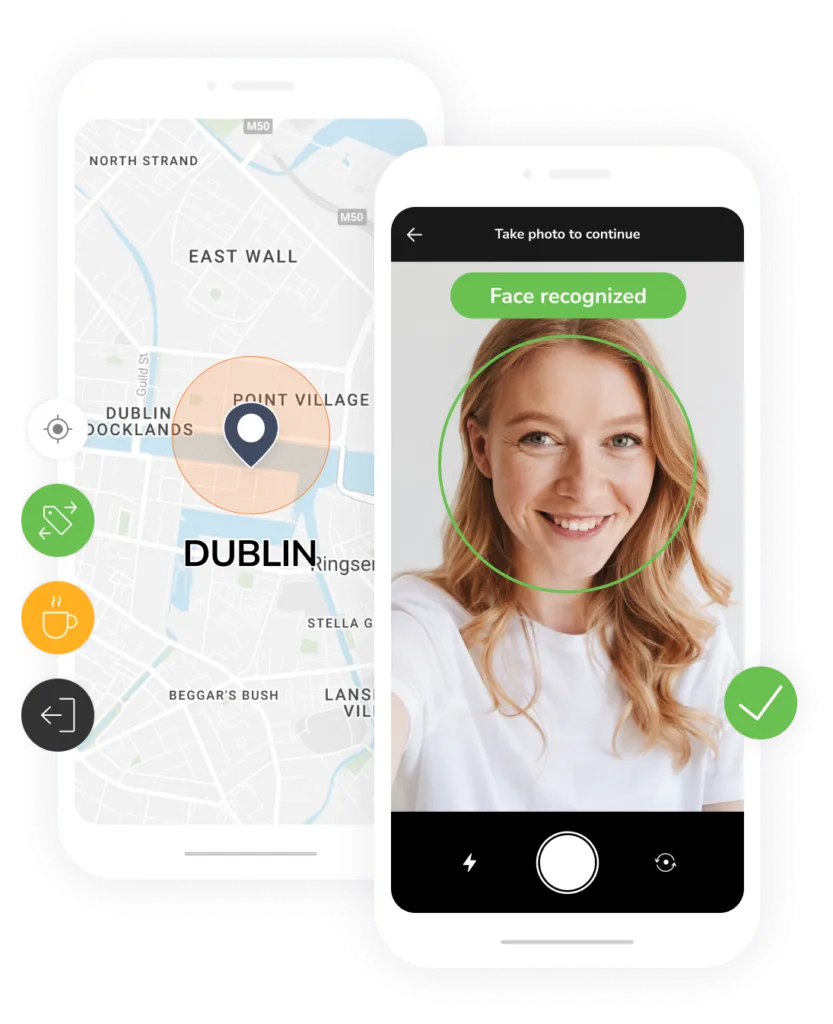 Facial recognition and GPS tracking
