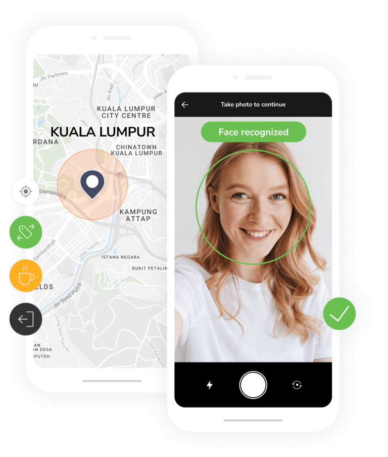 Facial recognition and GPS tracking