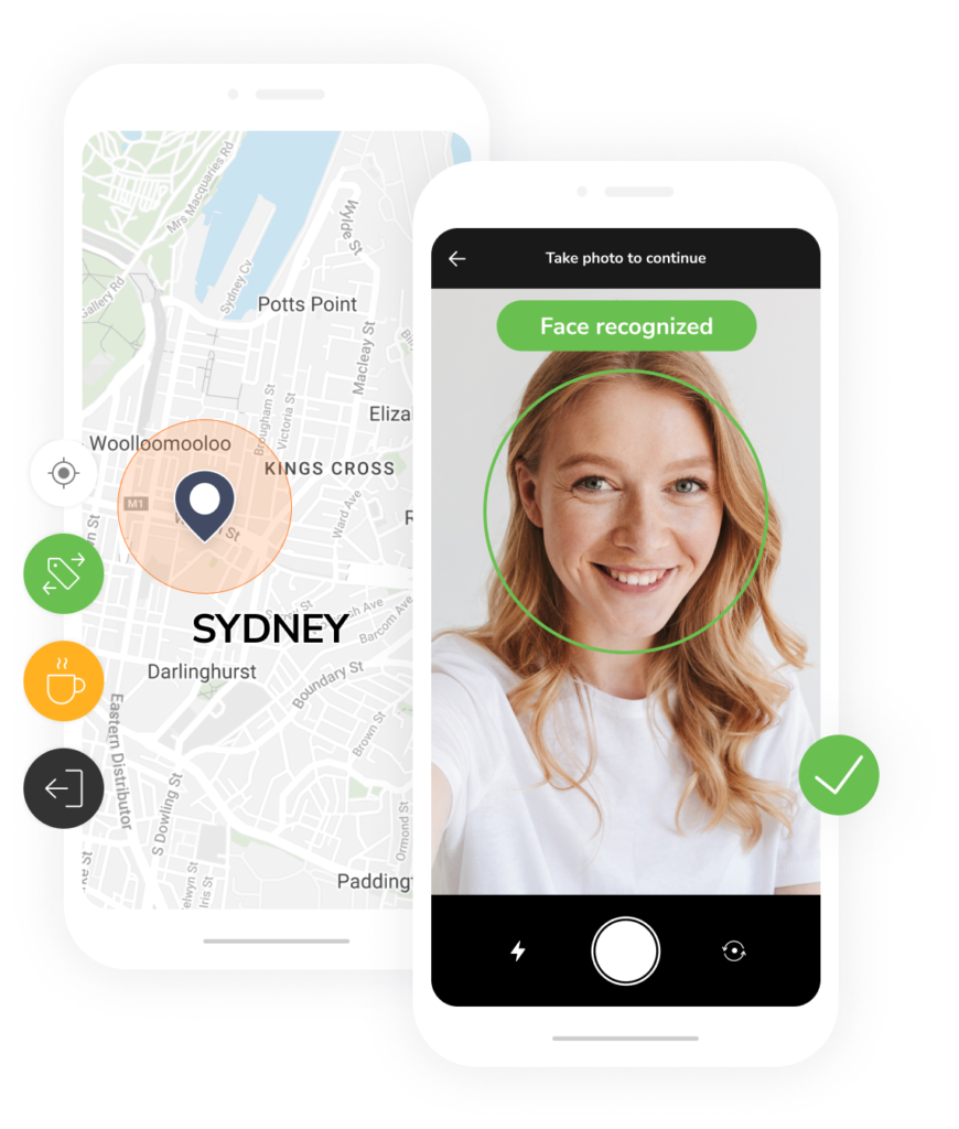 Facial recognition and GPS tracking
