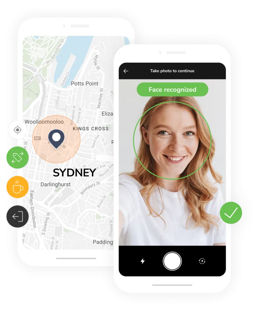 Facial recognition and GPS tracking