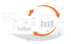Tracking time on laptop, tablet and mobile.