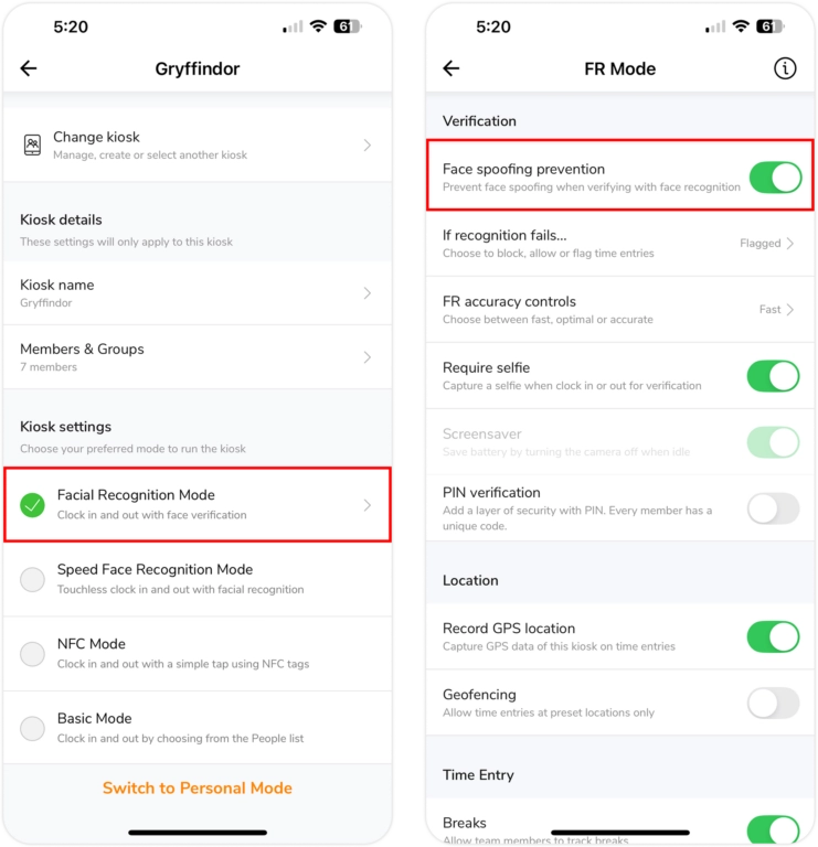Usurpation d’identité par reconnaissance faciale sur mobile