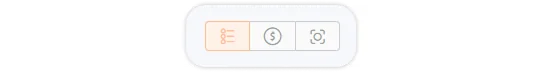 Três tipos de visualização de folha de ponto