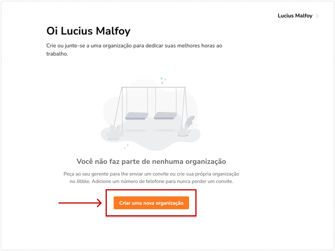 Create a new organization on web