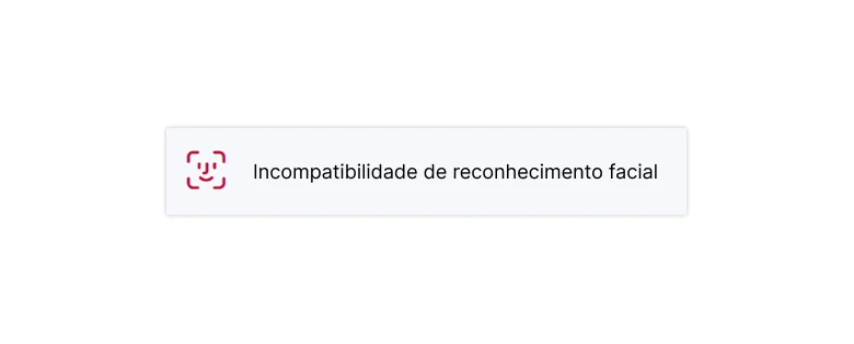 Incompatibilidade no reconhecimento facial