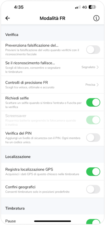 FR Mode on kiosk