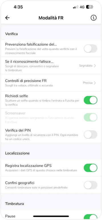 FR Mode on kiosk