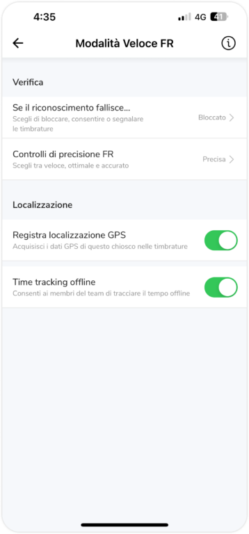 Speed FR Mode on kiosk