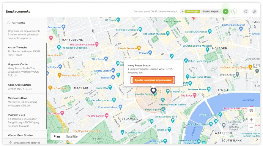 If your address is not found, you will be given the option to add a missing address. Click on Add New Location.