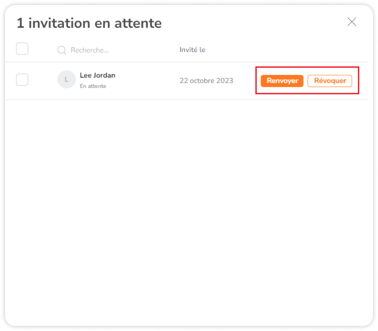 Resend or revoke invitations on web