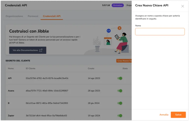 Collegare Jibble ad altre app tramite Zapier