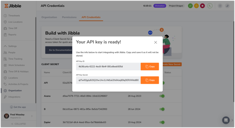 Rahasia API ID Klien