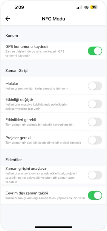 NFC Mode on kiosk