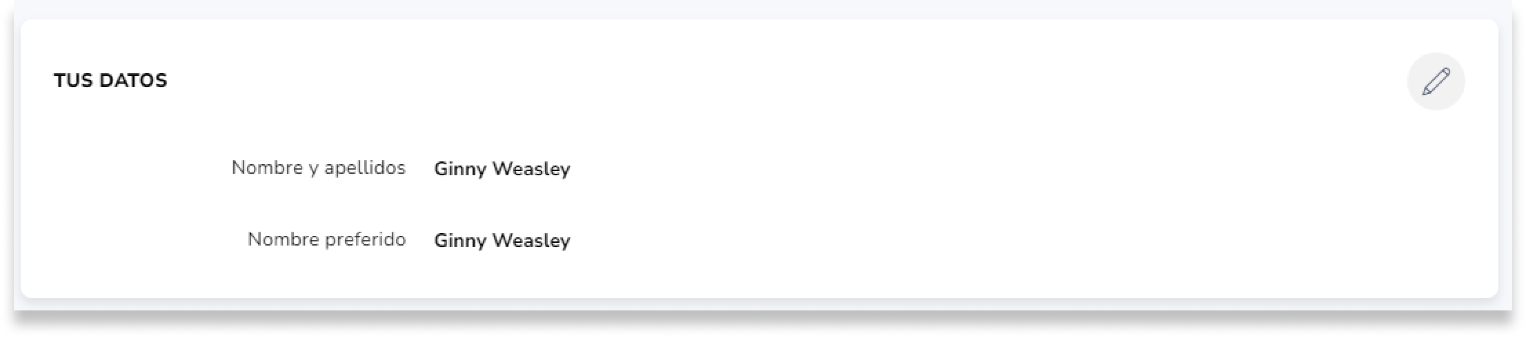 Tus datos
