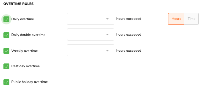 Establecer normas sobre las horas extraordinarias en los horarios laborales