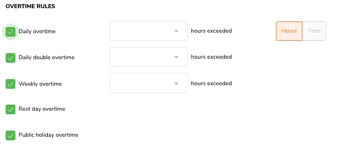 Estabelecer de regras sobre horas extras no horário de trabalho