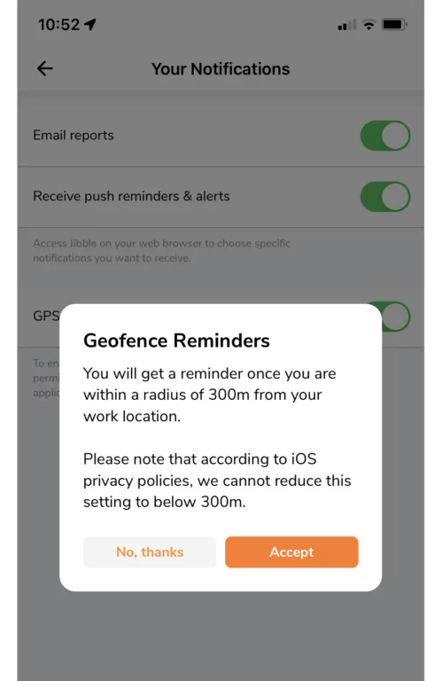 Setting GPS Reminders