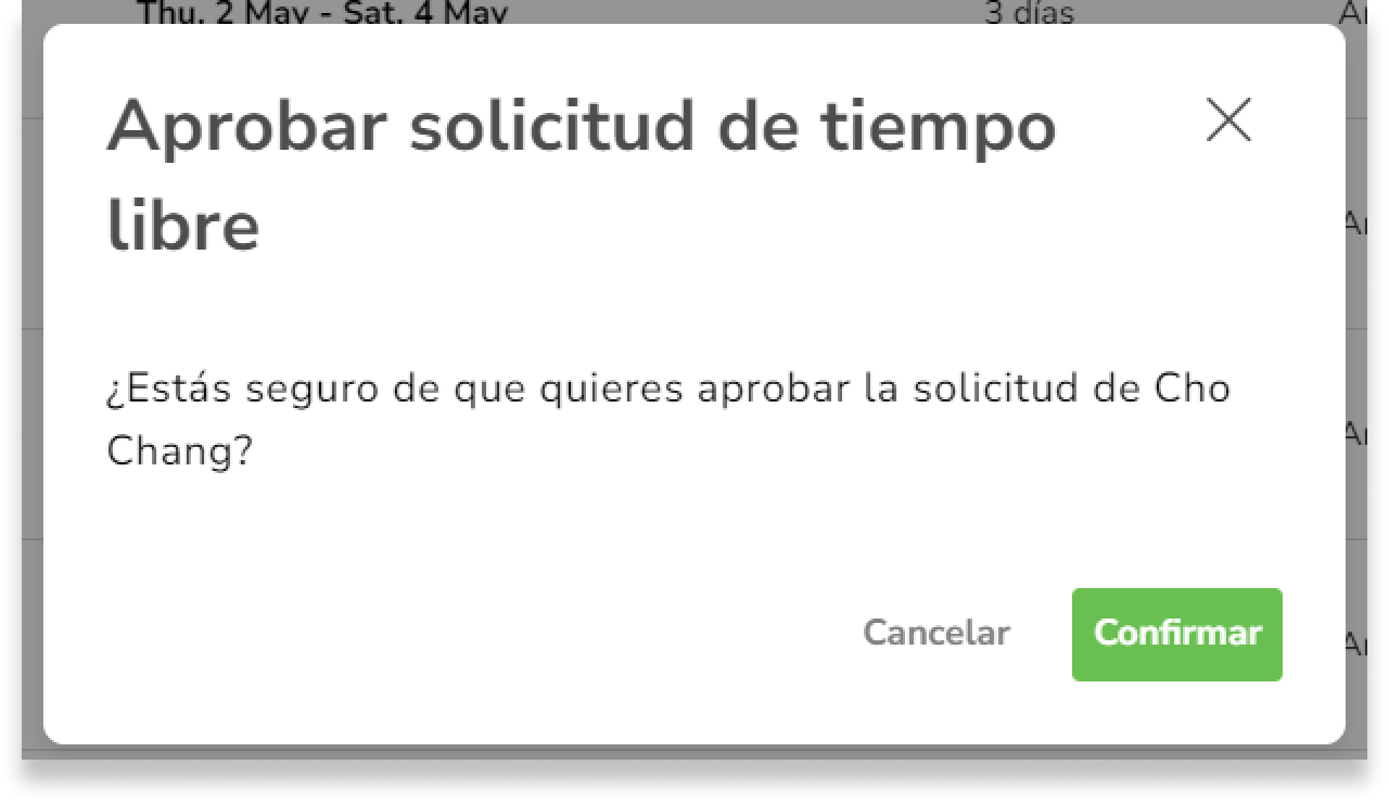 Confirma la acción en la ventana.