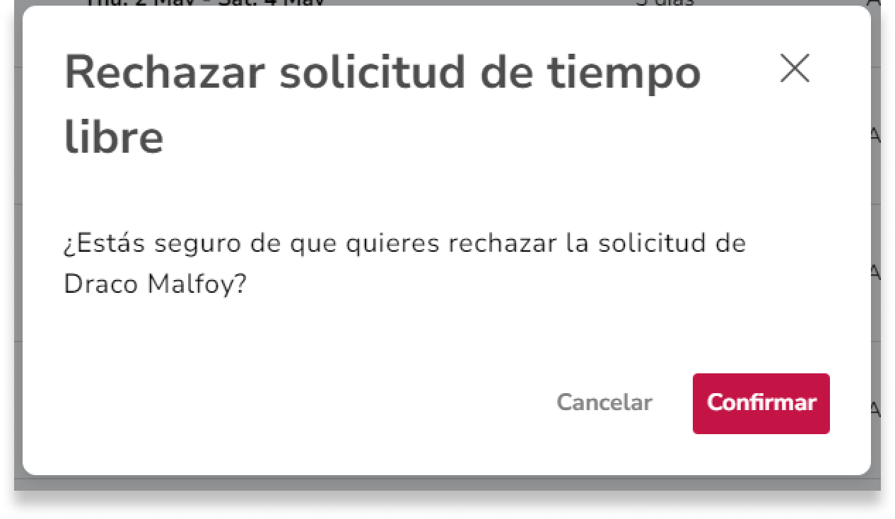 Confirma la acción en la ventana. 