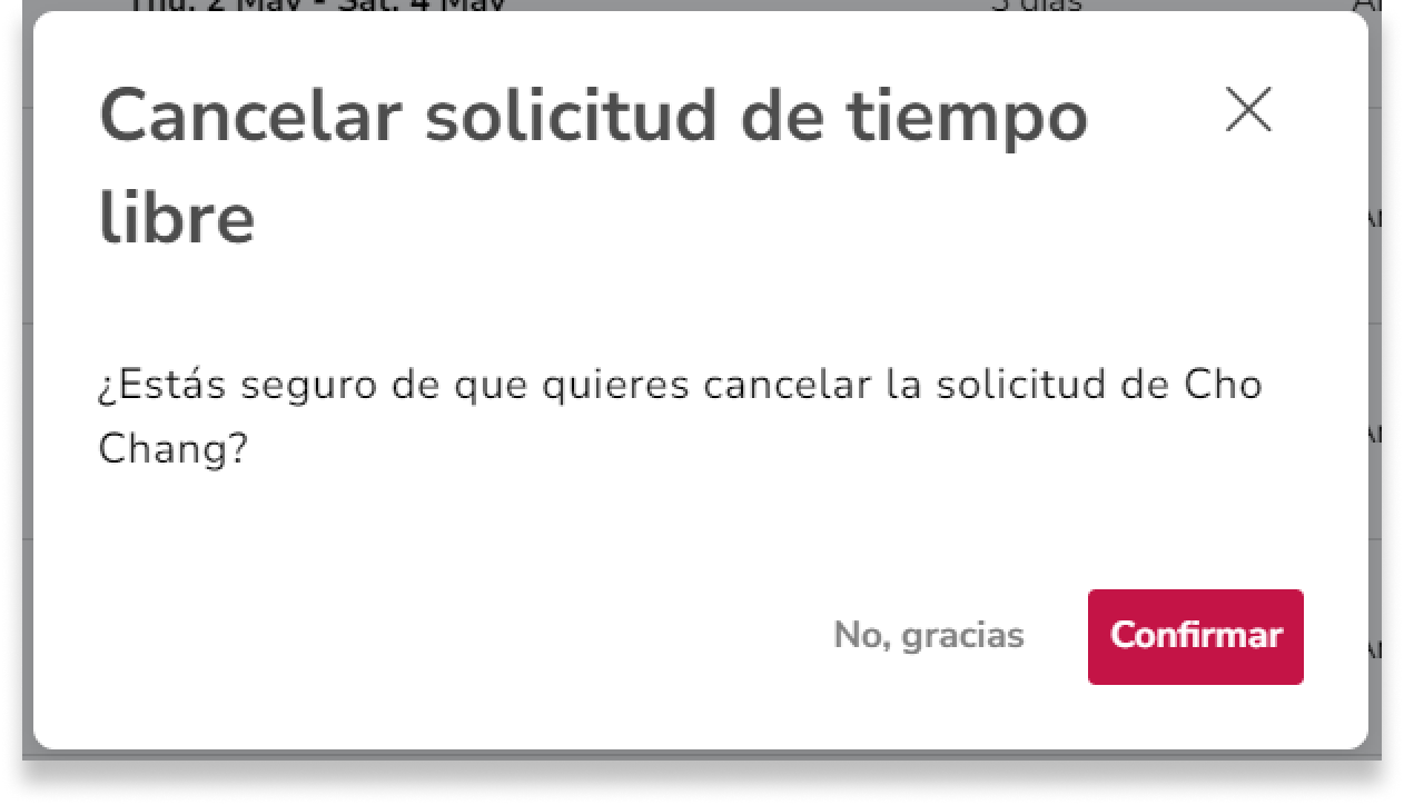 Confirma la acción en la ventana.