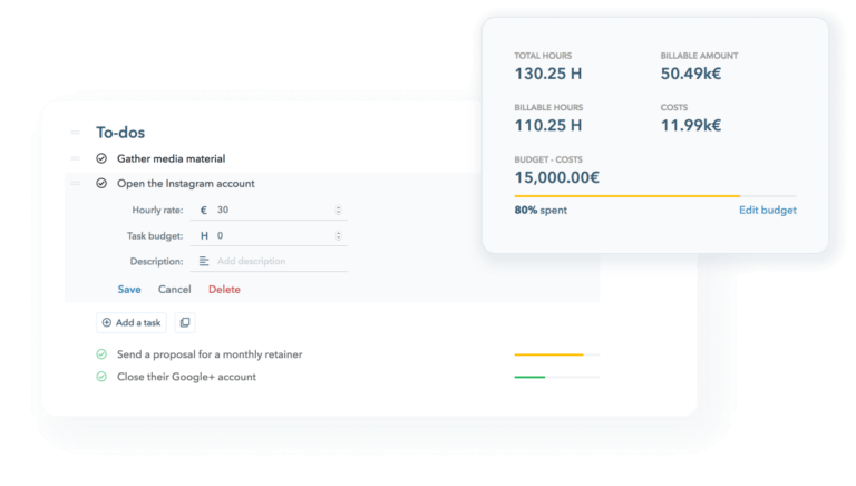 Desktop display of attendance tracking