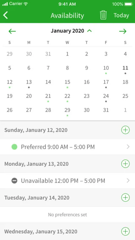 Attendance and availability tracking