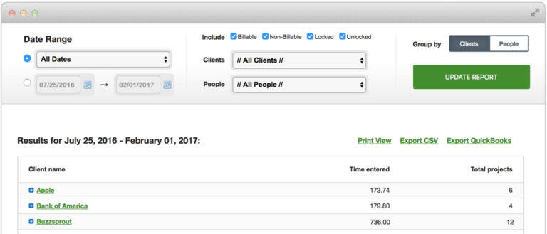 Options to generate a custom report from dropdown list