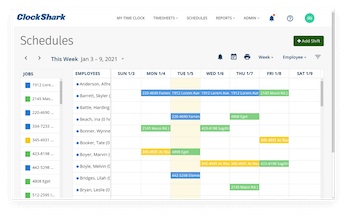 ClockShark Schedules