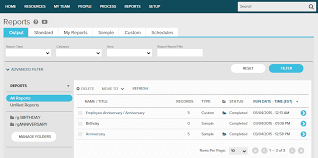 Visualizing the screen with custom reports