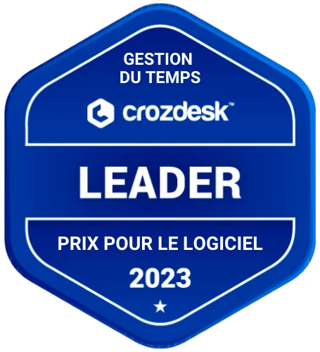 Crozdesk – Software Awards, Leader (Time Management) 2023 - new Crozdesk – Software Awards, Leader (Time Management) 2023 - new