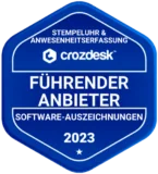 Crozdesk - Software Awards, Leader (Attendance Tracking & Time Clock) 2023 Crozdesk - Software Awards, Leader (Attendance Tracking & Time Clock) 2023