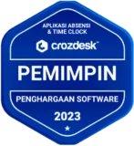Crozdesk - Penghargaan Software, Pemimpin (Aplikasi Absensi & Time Clock) 2023 Crozdesk - Penghargaan Software, Pemimpin (Aplikasi Absensi & Time Clock) 2023
