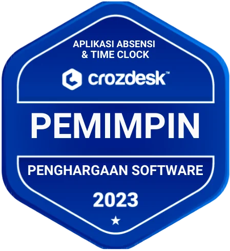 Crozdesk - Penghargaan Software, Pemimpin (Aplikasi Absensi & Time Clock) 2023 Crozdesk - Penghargaan Software, Pemimpin (Aplikasi Absensi & Time Clock) 2023