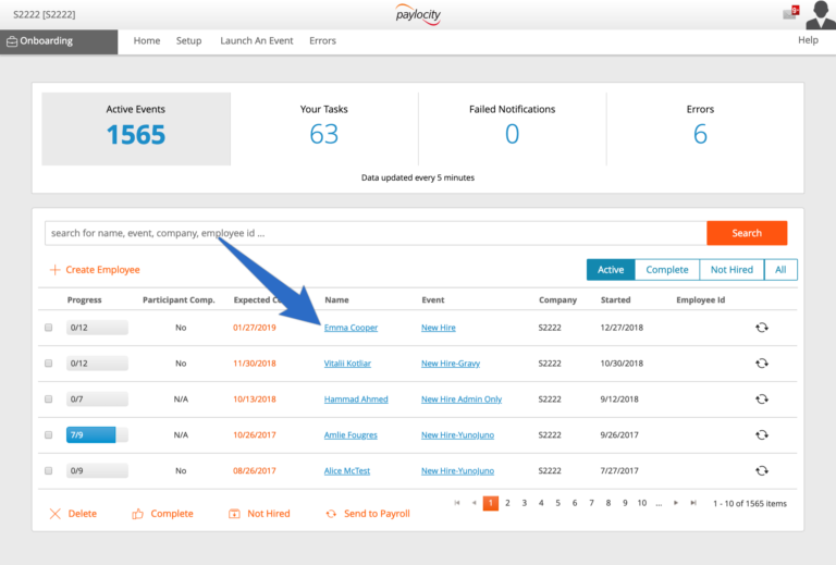 Showing onboarding screen