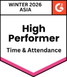 g2 - high performer - time & attendance - winter 2026 asia